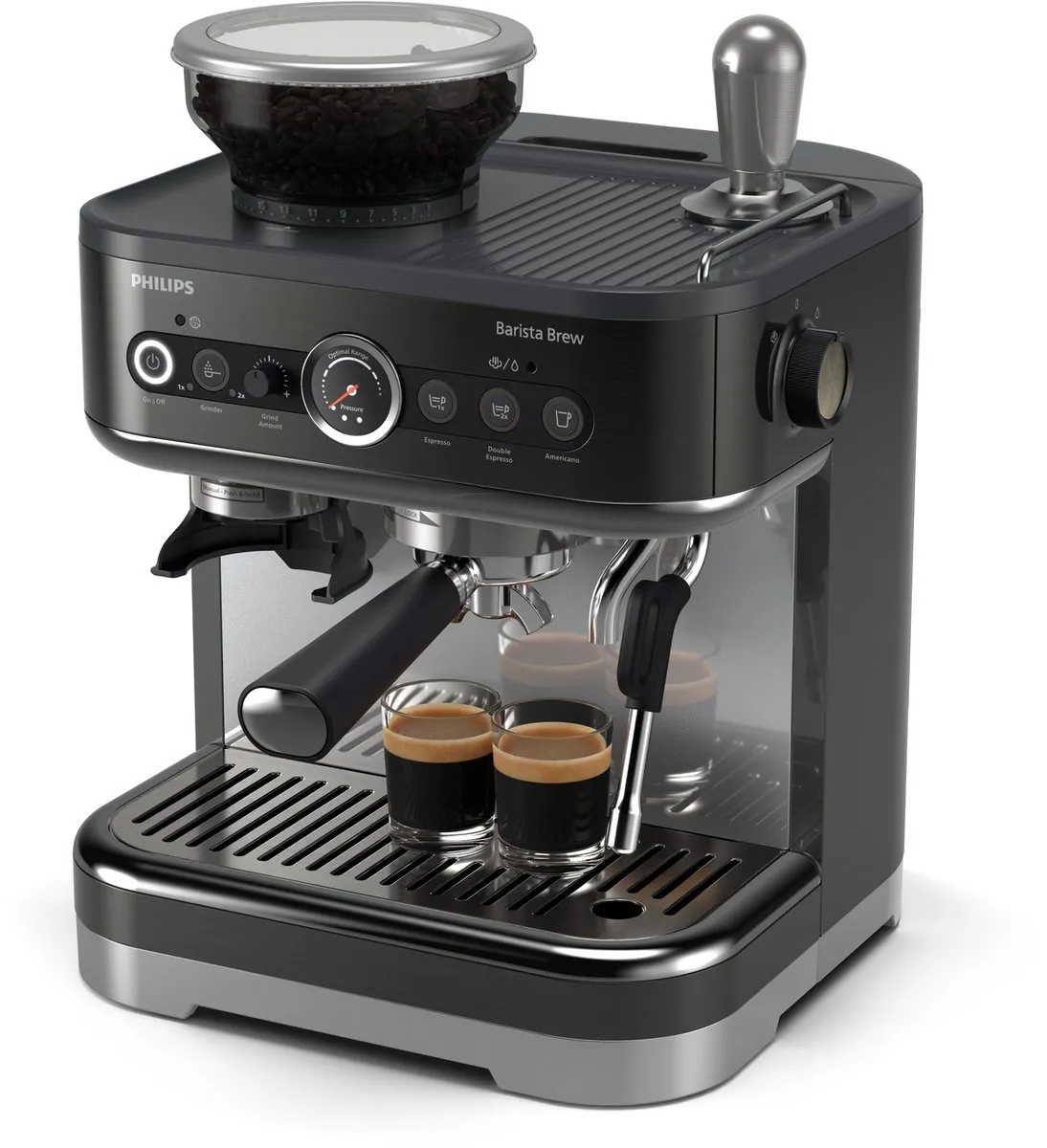 Philips Barista Brew PSA3218/10 Halfautomatische Espressomachine - Zwart