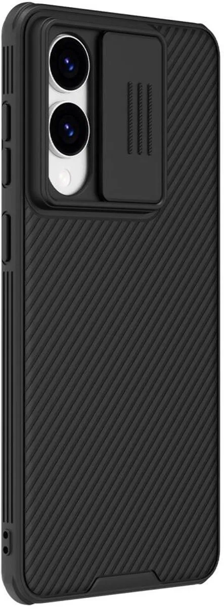Nillkin CamShield Hoesje Geschikt voor Samsung Galaxy S25 Edge - Back Cover met Camera Slider - Extra Camera Bescherming - Zwart