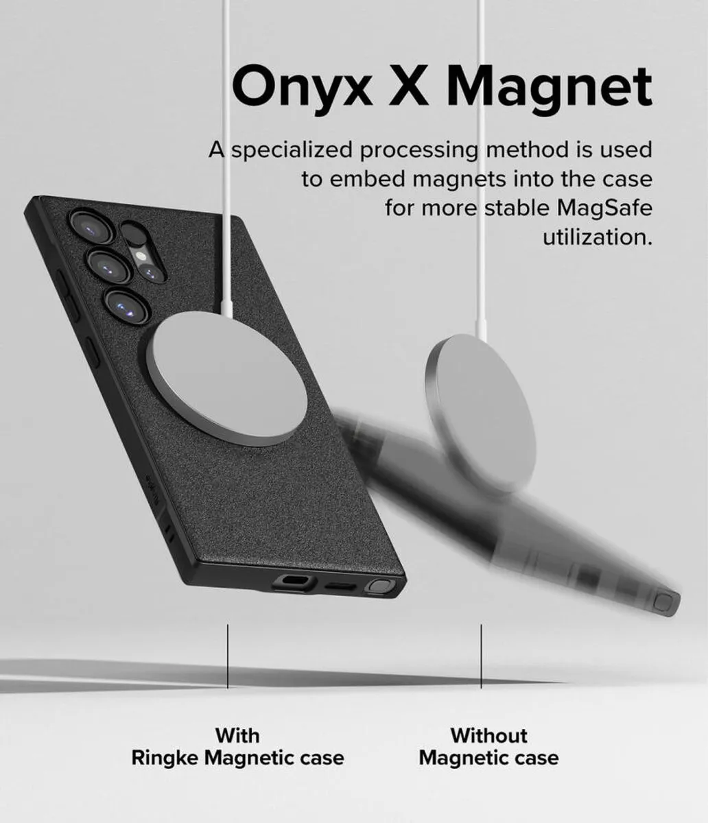 Ringke Onyx Magnetic Hoesje Samsung Galaxy S24 Ultra - Zwart