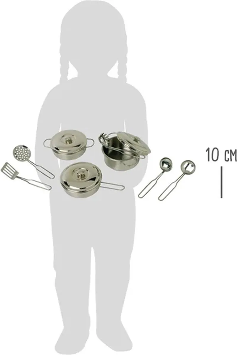 Small Foot Metalen Pannenset 11-delig - Multicolor