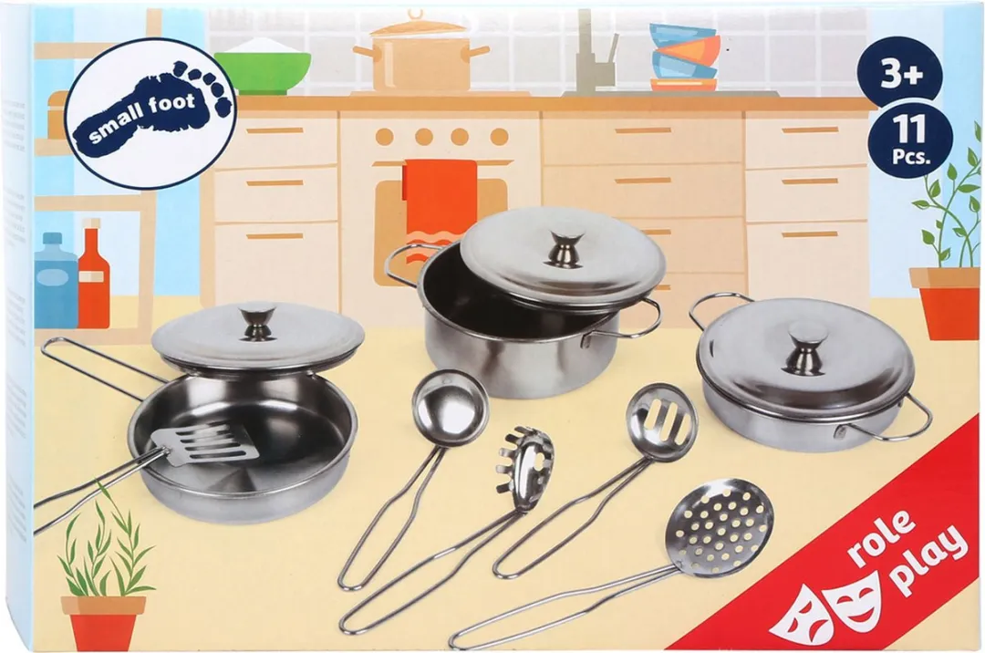 Small Foot Metalen Pannenset 11-delig - Multicolor