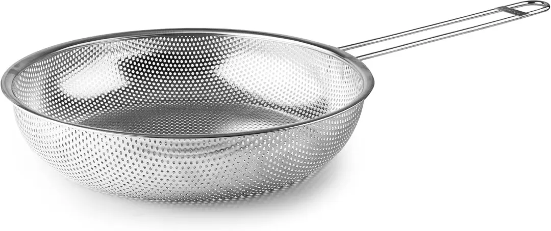 Grillpan RVS 28 cm met Ergonomisch Hout Handvat