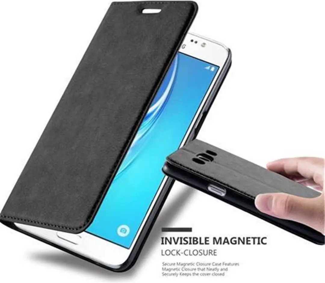 Cadorabo Hoesje geschikt voor Samsung Galaxy J5 2016 in ZWARTE NACHT