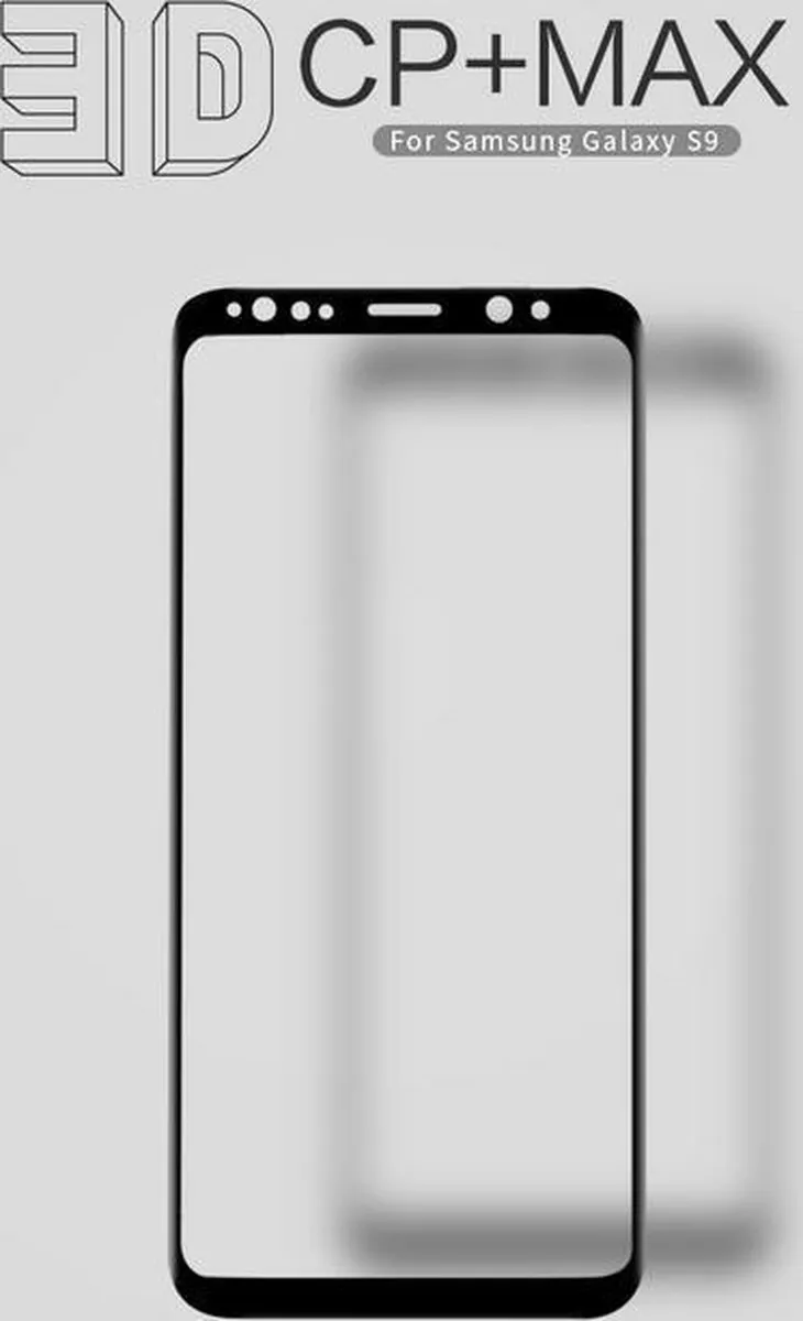 Nillkin Full Face Tempered Glass 3D CP+MAX voor Galaxy S9+ - 1 Stuk - afbeelding 2 van 6
