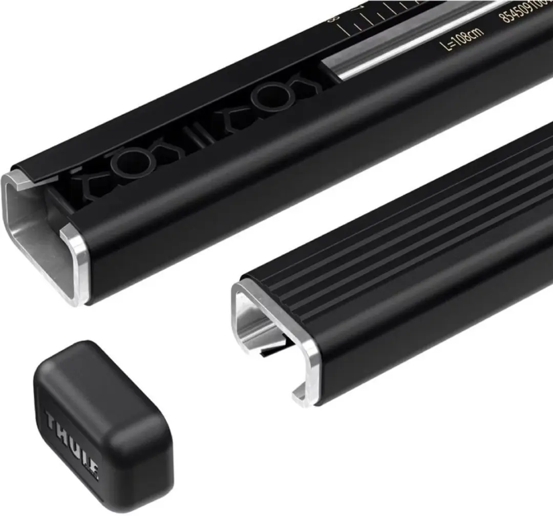 Thule SquareBar Evo 127cm Dakdrager - Set van 2 - Zwart - afbeelding 2 van 4