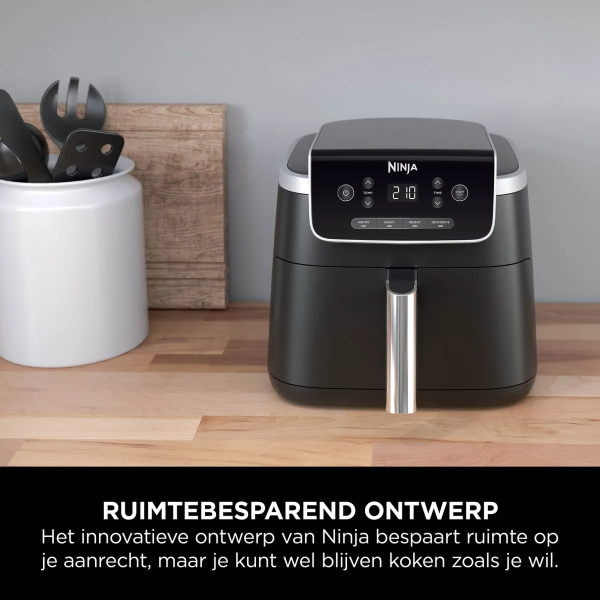 Ninja Airfryer XL Pro AF140EU - 4.7L - 1750W - Zwart - afbeelding 6 van 6