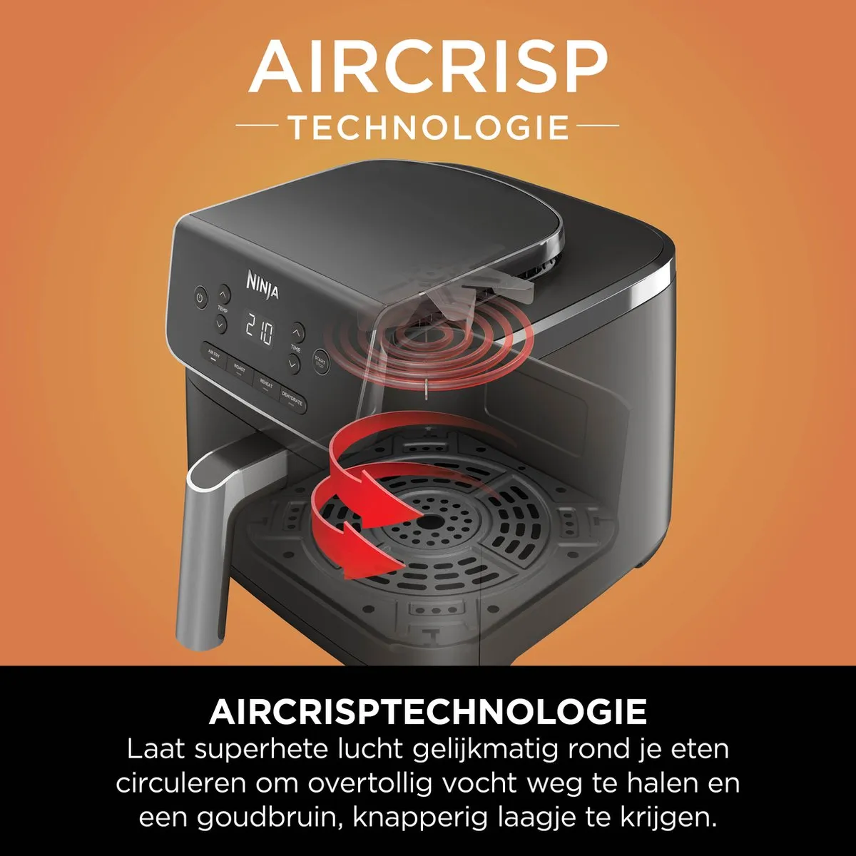 Ninja Airfryer XL Pro AF140EU - 4.7L - 1750W - Zwart