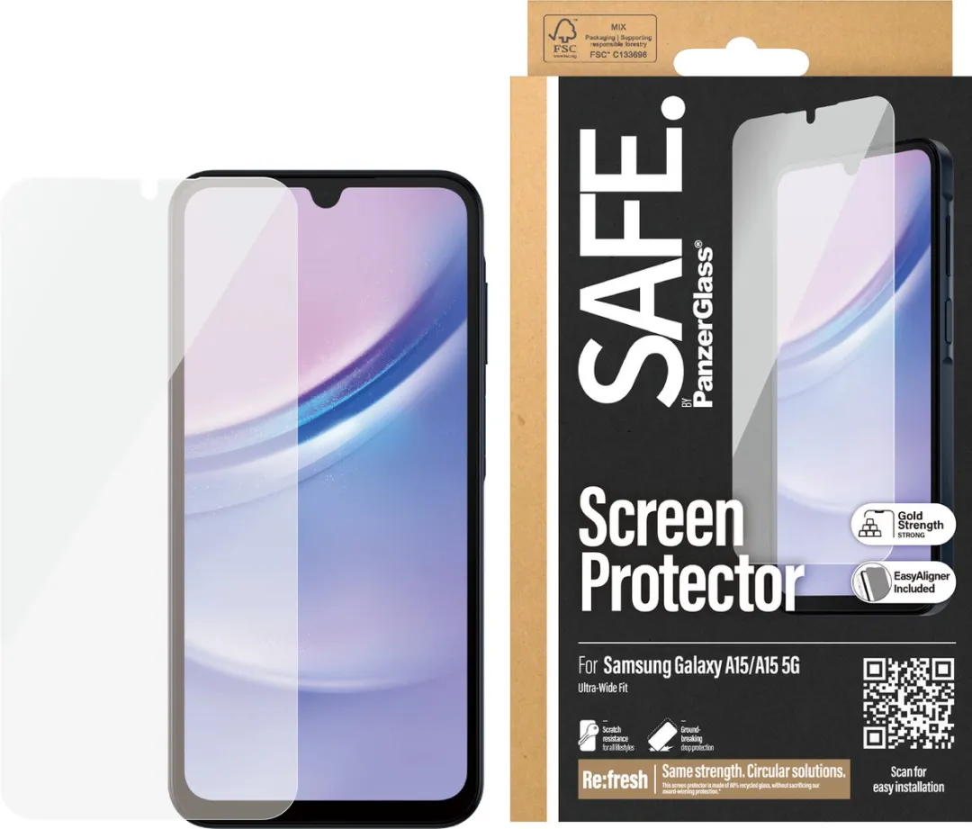PanzerGlass SAFE95678 Screenprotector Samsung Galaxy A15 - Case Friendly