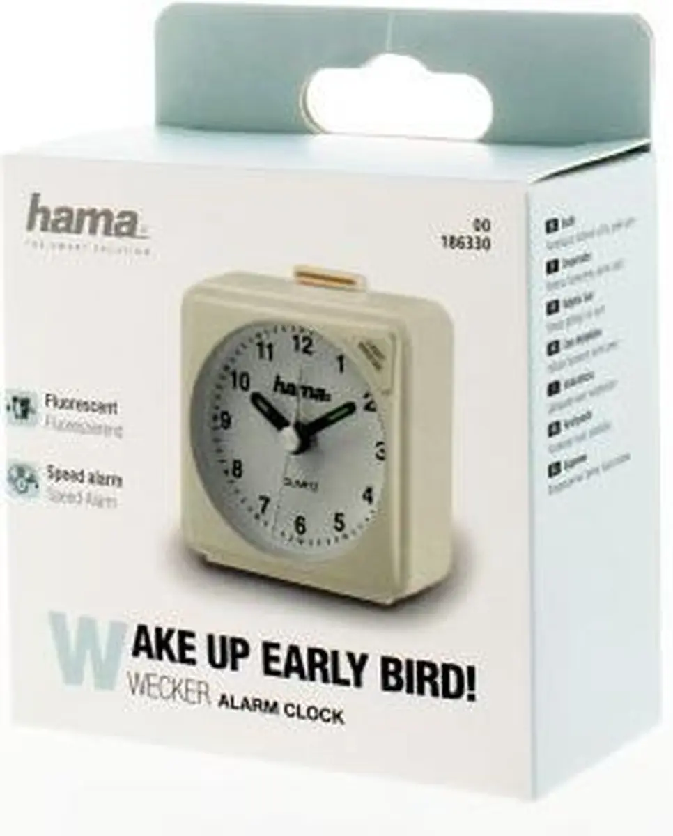Hama A50 Reiswekker - Wit - afbeelding 4 van 6