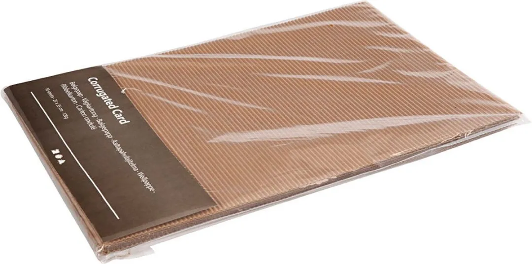 Creativ Company Ribbelkarton Bruin A4 - 10 Vel