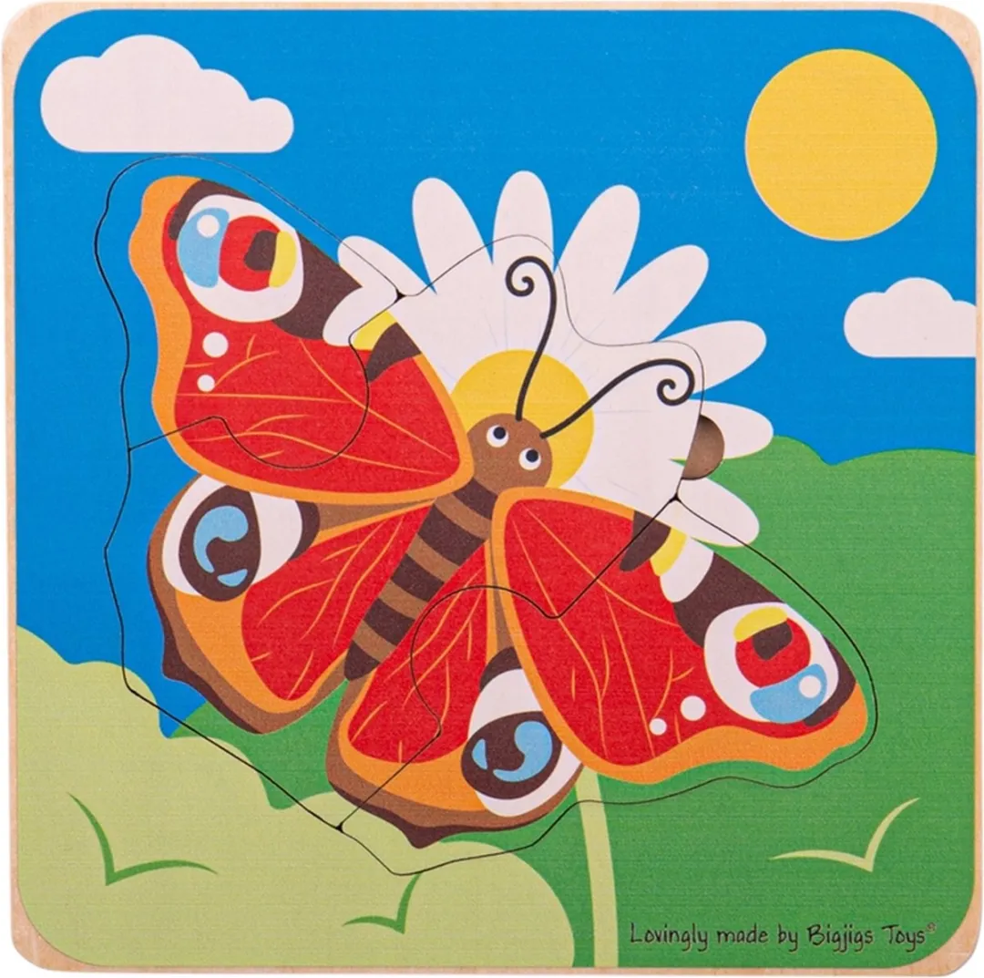 BIGJIGS Levenscyclus Vlinder Puzzel 1000 Stuks - Multicolor