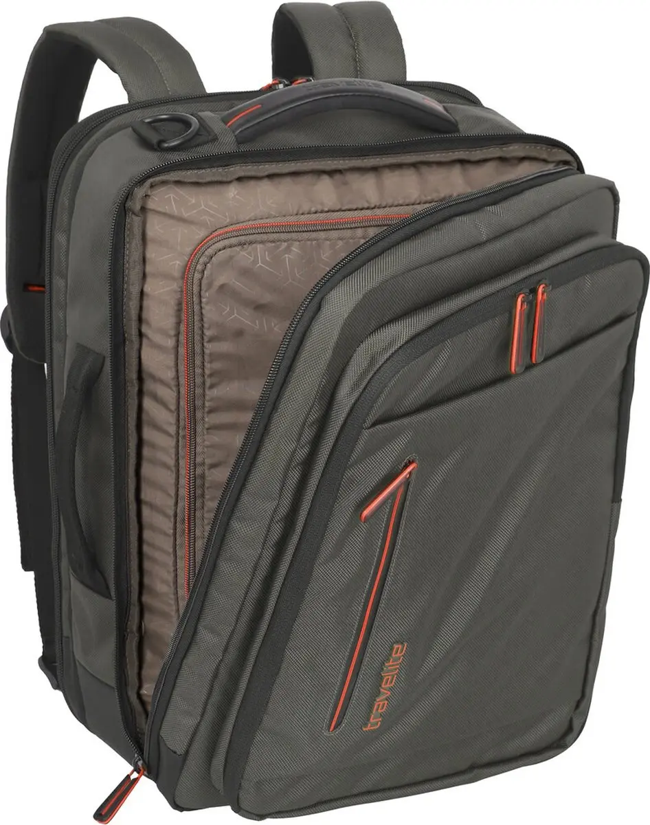 Travelite Crosslite 5.0 Boardbag - 31L - Dark Olive - afbeelding 4 van 6
