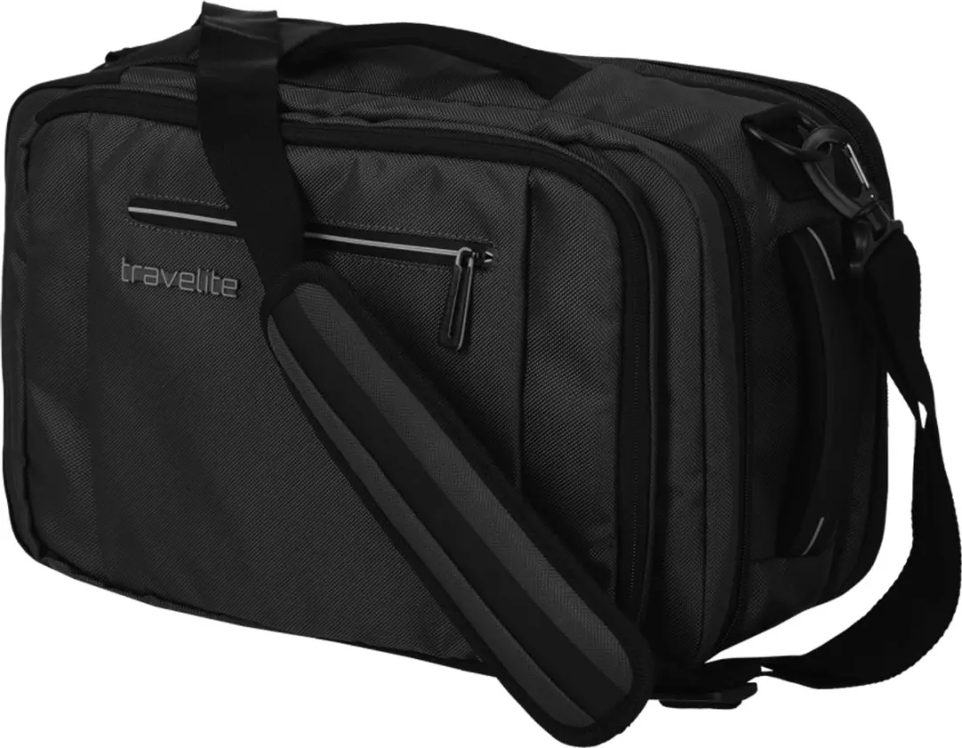 Travelite Crosslite Boarding Backpack S - 23L - Zwart - afbeelding 6 van 6