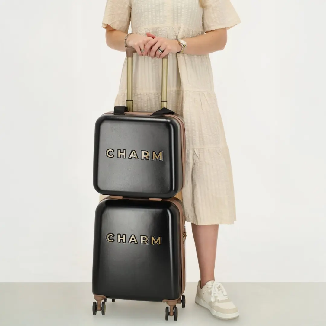 Charm London Capetown Beautycase - Zwart - afbeelding 6 van 6