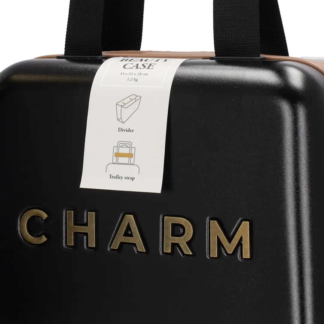 Charm London Capetown Beautycase - Zwart - afbeelding 5 van 6