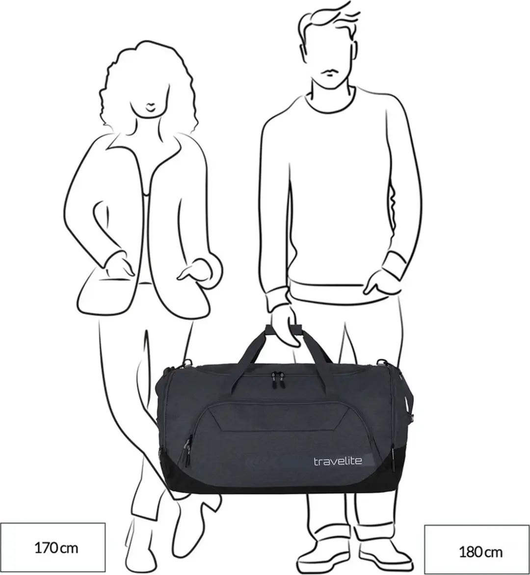 Travelite Kick Off Duffle XL Reistas 120L - Salie - afbeelding 2 van 6