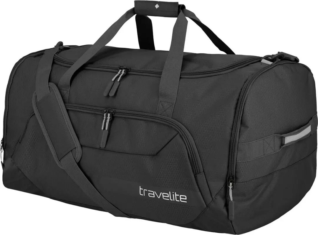 Travelite Kick Off Duffle L Reistas 73L - Zwart - afbeelding 2 van 6