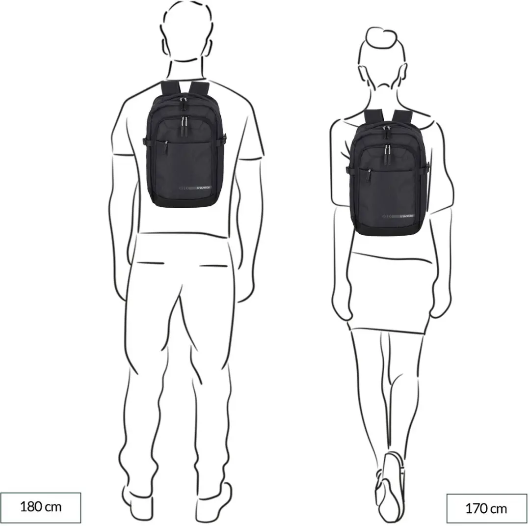 Travelite Kick Off Laptoprugzak 15.6 inch - 20L - Grijs - afbeelding 2 van 6