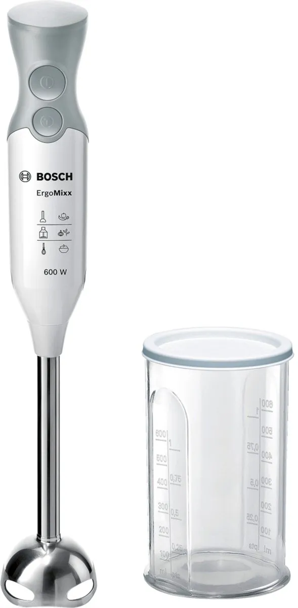 Bosch MSM66110 ErgoMixx Staafmixer 600W - Wit/Grijs