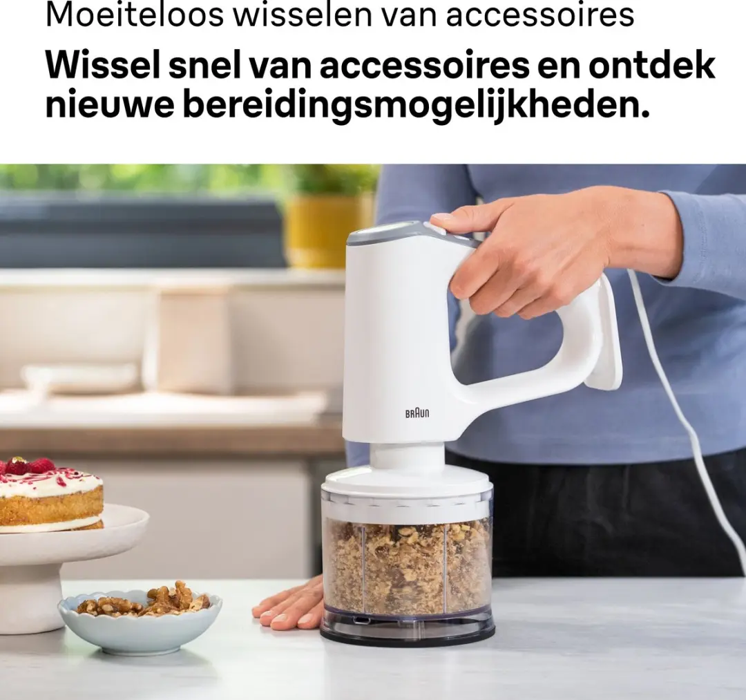 Braun MultiMix3 HM3235WH Handmixer - Wit - afbeelding 3 van 6