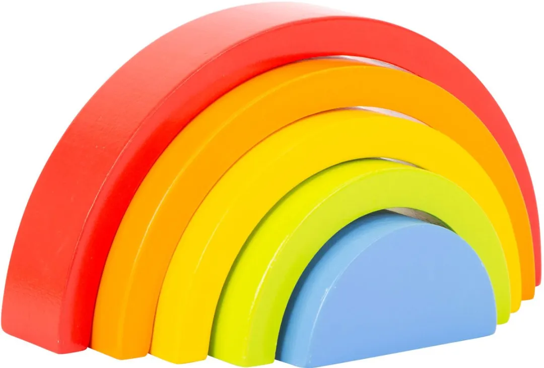 Small Foot Houten Bouwblokken Regenboog