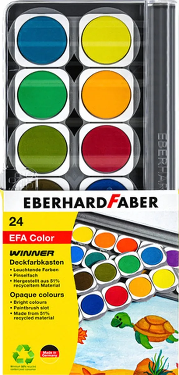Eberhard Faber Winner Verfdoos 24 Kleuren EF-578324