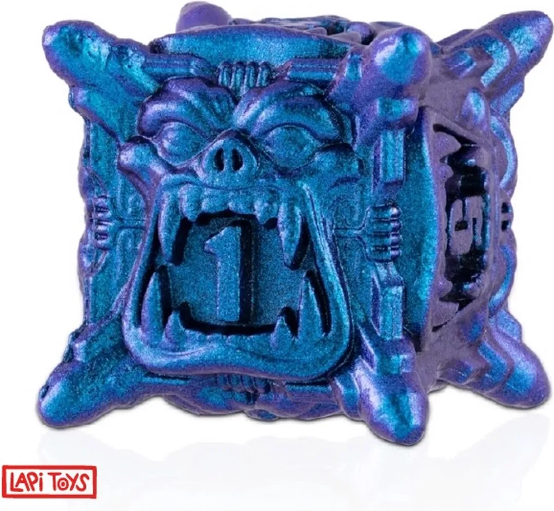 Lapi Toys DnD Polydice Metalen Dobbelstenen - 7 Stuks - Blauw