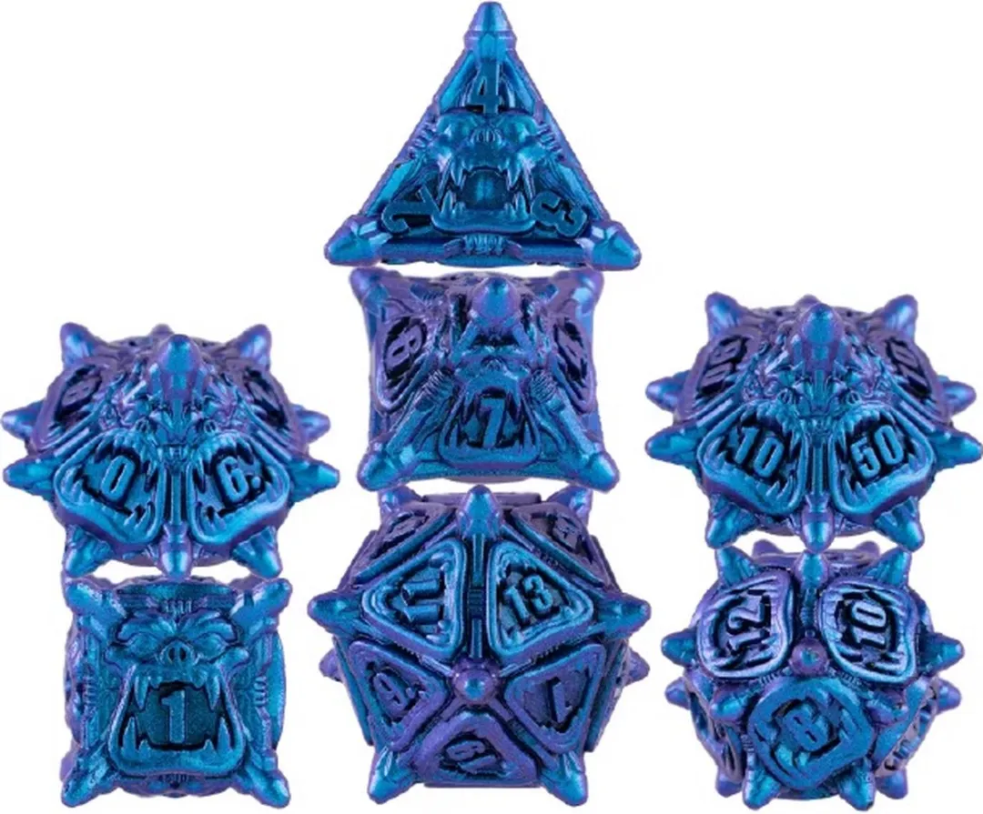 Lapi Toys DnD Polydice Metalen Dobbelstenen