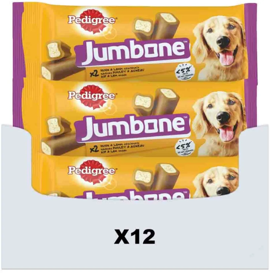 Pedigree Jumbone Medium Kip & Lam - 12 Stuks