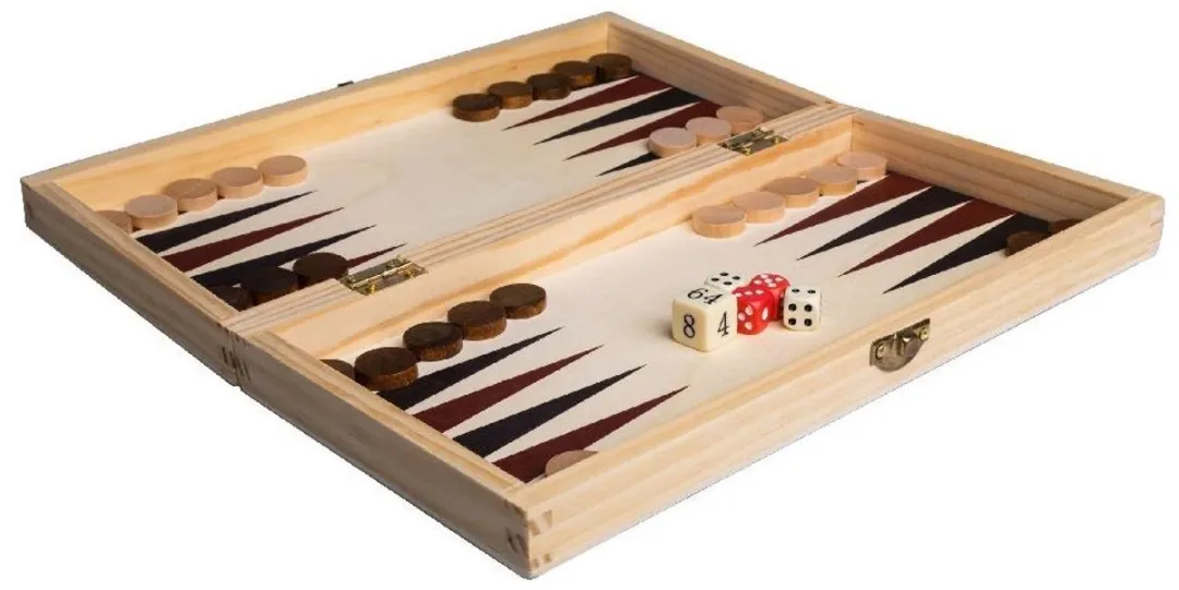 Clown Games Spellendoos Hout FSC 3-in-1 Spellen - 2 Spelers - afbeelding 2 van 3