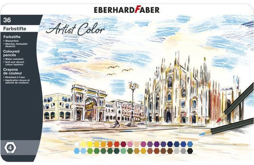 Eberhard Faber Artist Color EF-516136 Kleurpotloden - 36 Stuks - Metaaletui - afbeelding 6 van 6