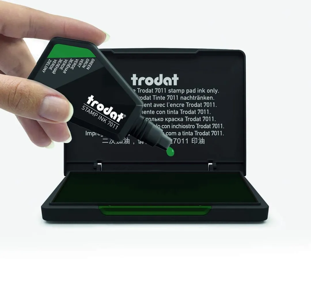 Trodat 9054 Handstempelkussen - 210x148mm Groen - afbeelding 6 van 6