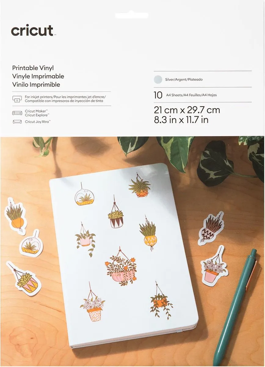 Cricut Printbaar Vinyl A4 Zilver