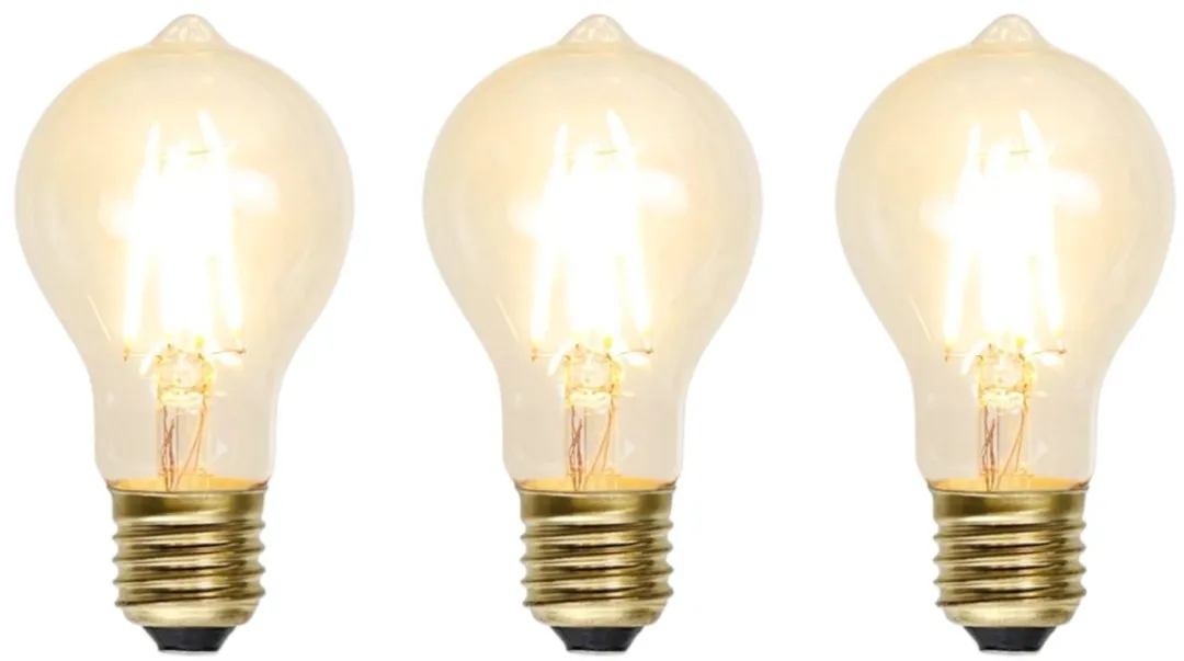 Star Trading Standaard Bol E27 1.6W Rookglas - 3 Stuks