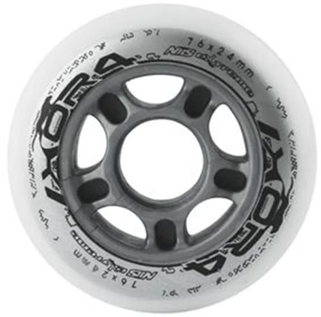 Nils Extreme PU Inlineskate Wielen 76x24 82A - Wit - 4 stuks - afbeelding 2 van 5