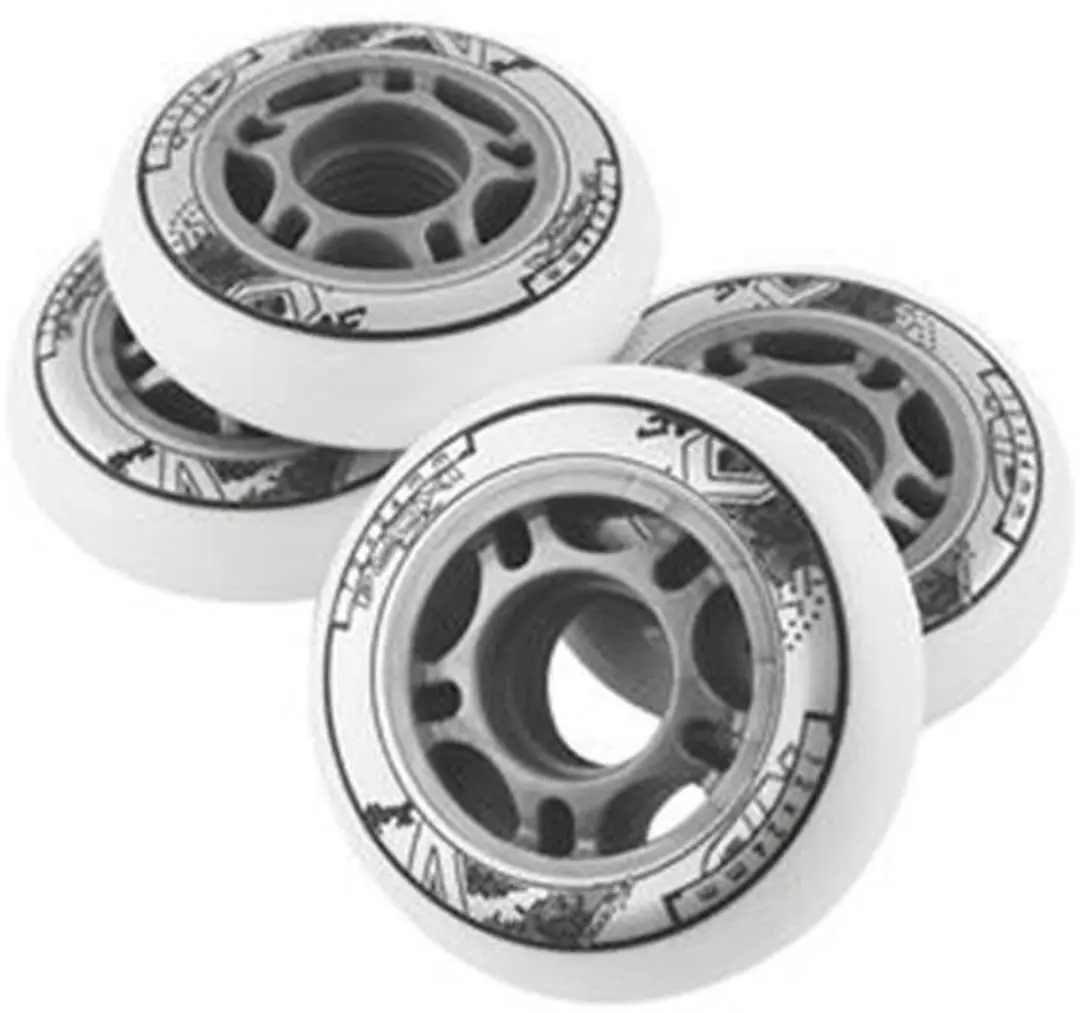 Nils Extreme PU Inlineskate Wielen 76x24 82A - Wit - 4 stuks - afbeelding 3 van 5