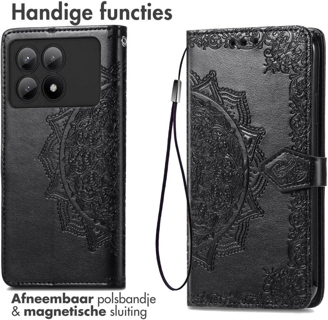 Imoshion Hoesje Xiaomi Poco X6 Pro - 3 Pasjes - Zwart