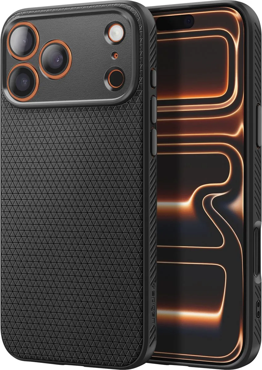 Spigen Liquid Air Backcover 13963 - iPhone 17 Pro Max - Zwart