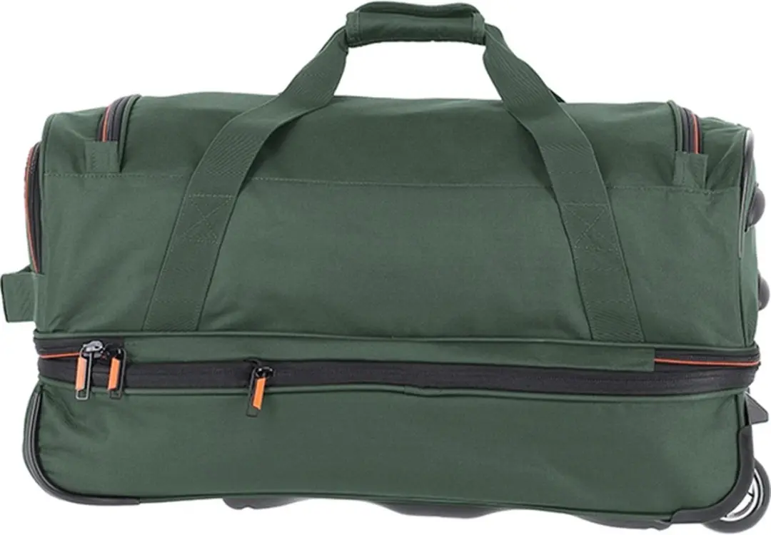 Travelite Basics Wheeled Duffle 55 Expandable 51 liter - Donkergroen – Reistas met wielen – Van polyester – Reistassen, reistassen met wielen en tassen - afbeelding 2 van 6
