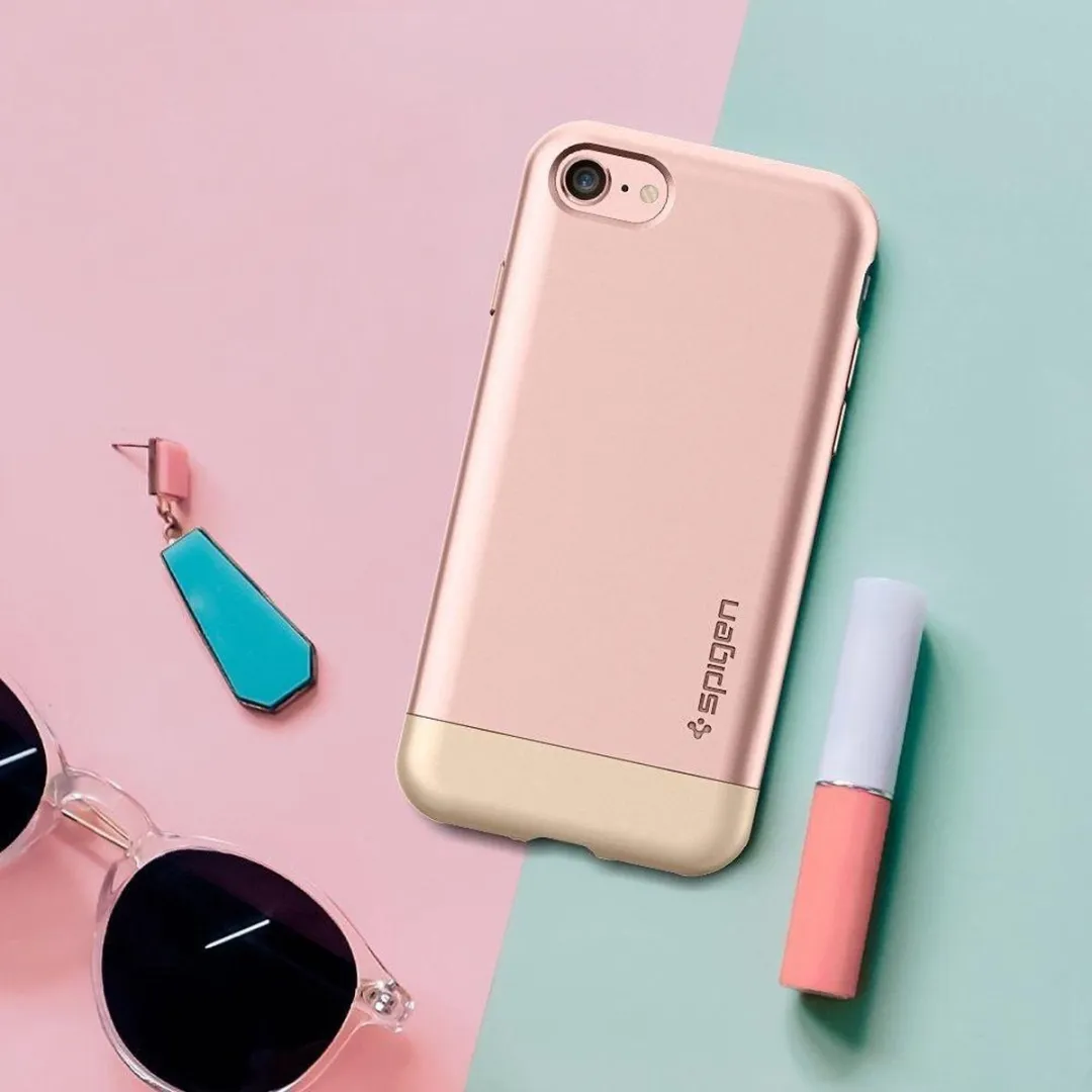 Spigen Style Armor Case iPhone 7/8 - Roze Goud - afbeelding 6 van 6