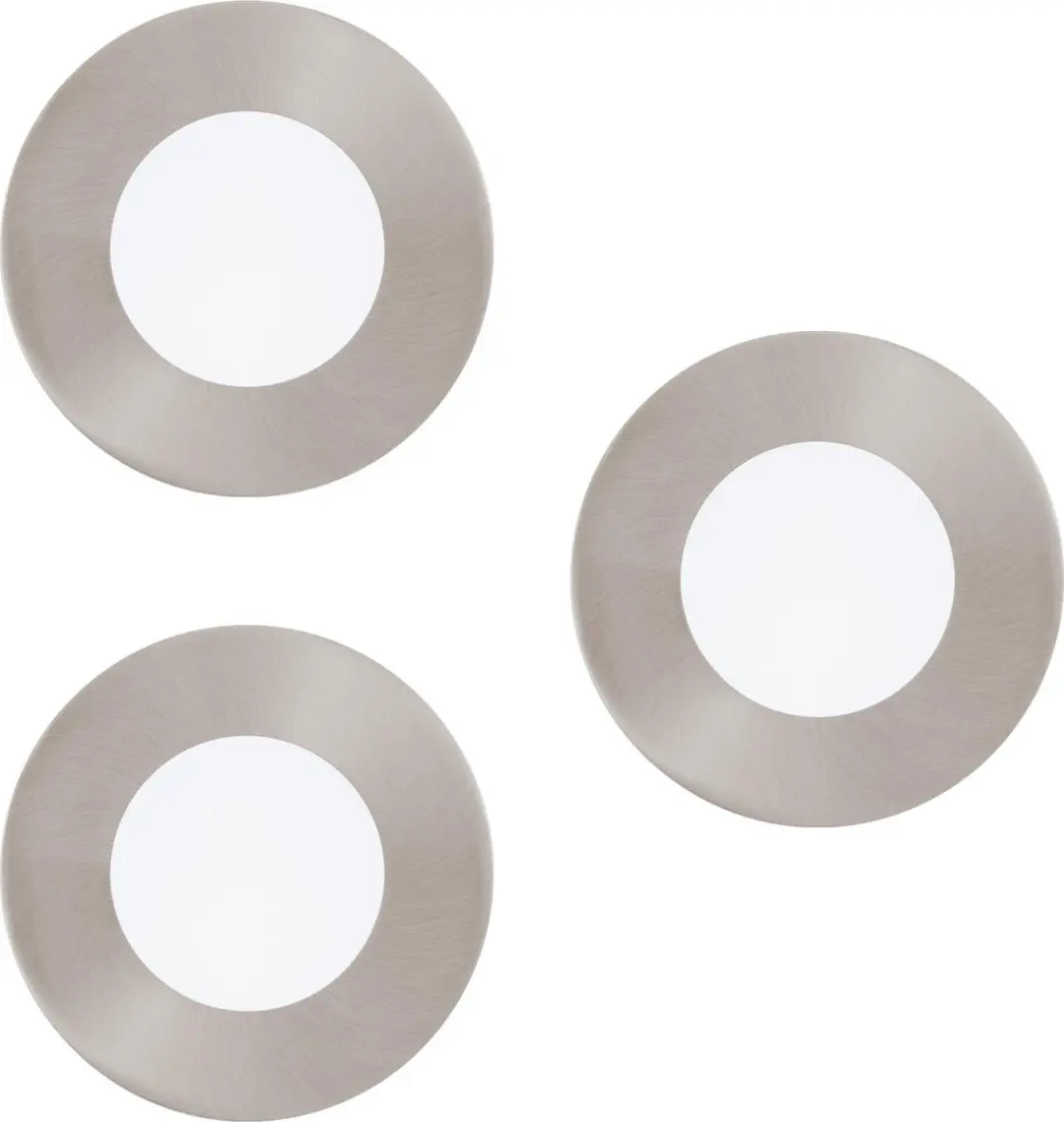 Eglo Connect Fueva-C 32882 Smart Inbouwspot 3x3W - Nikkel - afbeelding 3 van 6