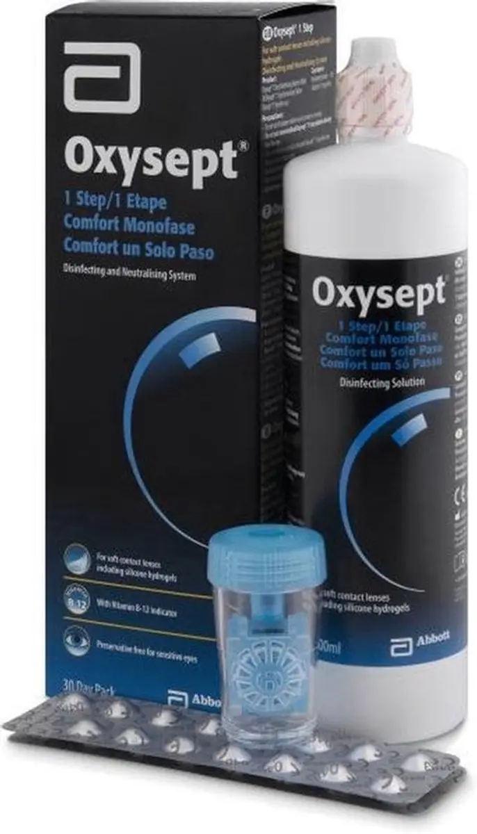 Abbott Oxysept 1 Step Lenzenvloeistof - 3x 300ml - afbeelding 3 van 3