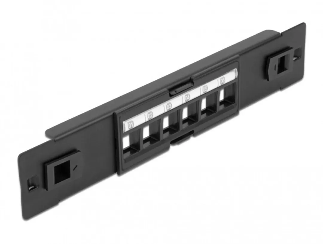 Delock 66819 Keystone Patchpaneel 6 Poorten