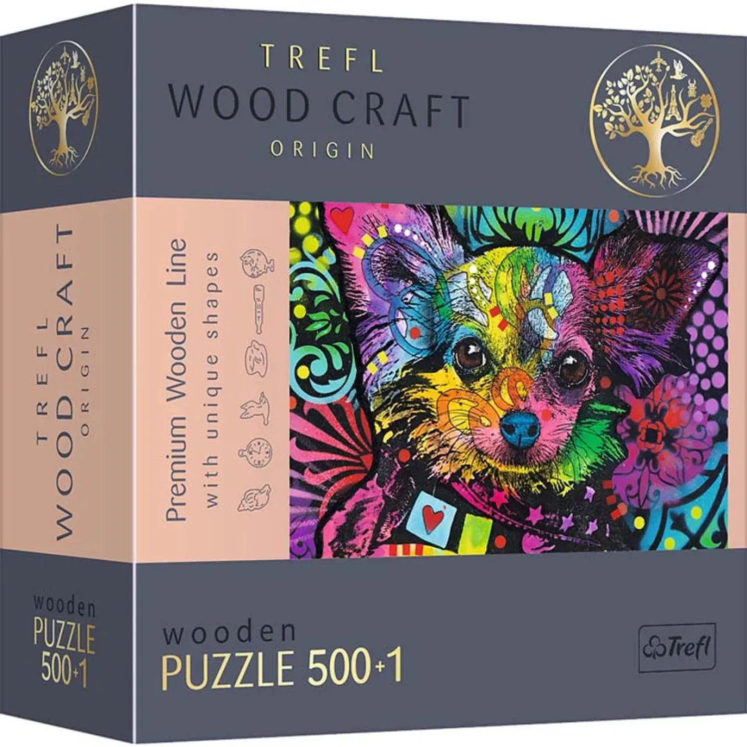 Trefl 500+1WP Kleurrijke Puppy Puzzel