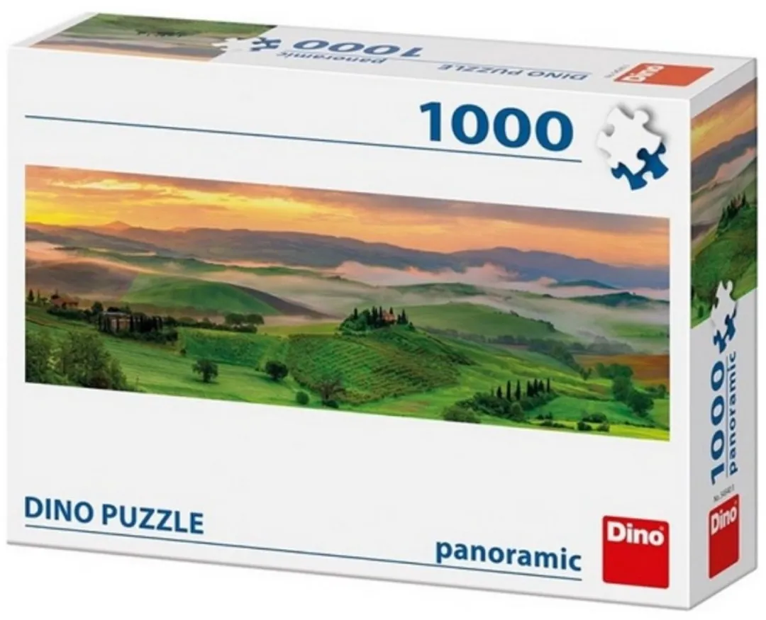 Dino Panorama Puzzel Zonsondergang 1000 Stuks - Multicolor