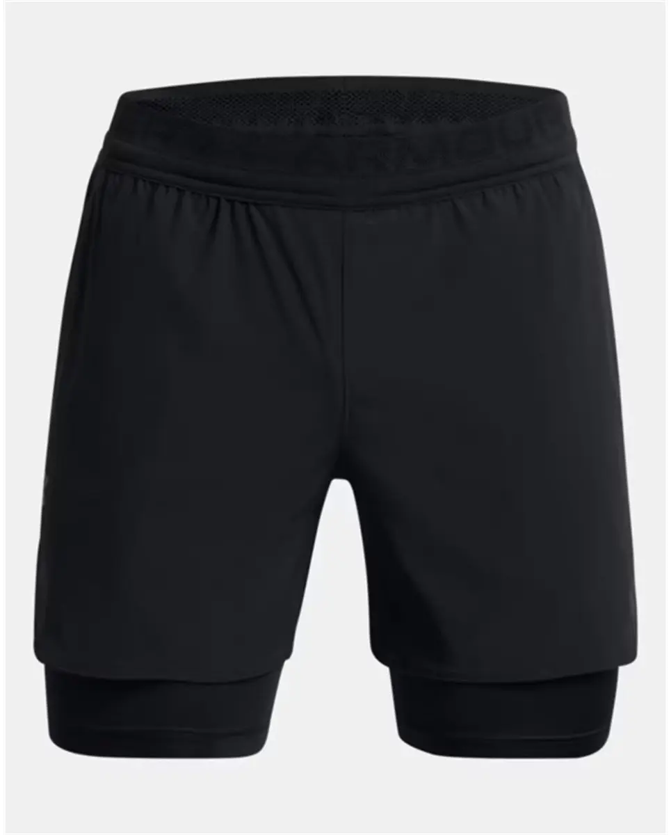 Under Armour, UA Vanish Elite 2in1 Short 1378604-001, 1378604-001, Male, Black Under Armour herensportkleding maat M (Vietnam)