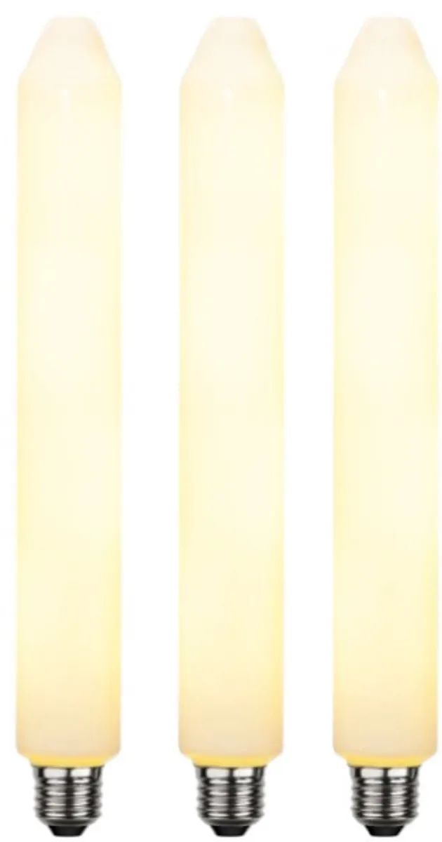 Star Trading Staaflamp E27 6W Extra Warm Wit - 3 Stuks