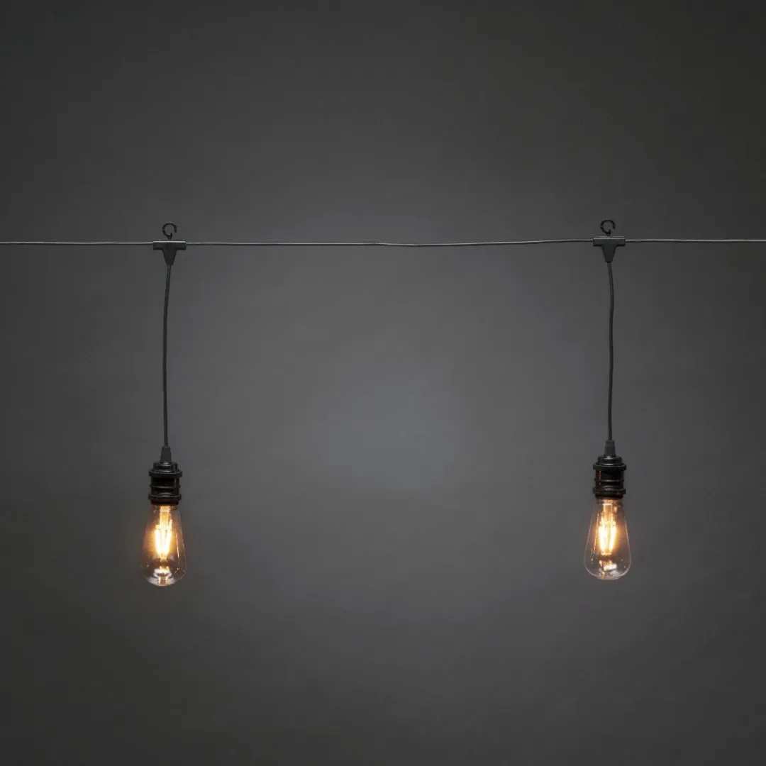 Konstsmide Edison Lichtsnoer 10 LED - Warm wit