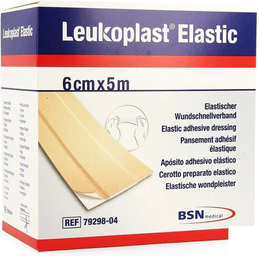 Leukoplast Elastic 6 cm x 5 m - afbeelding 6 van 6