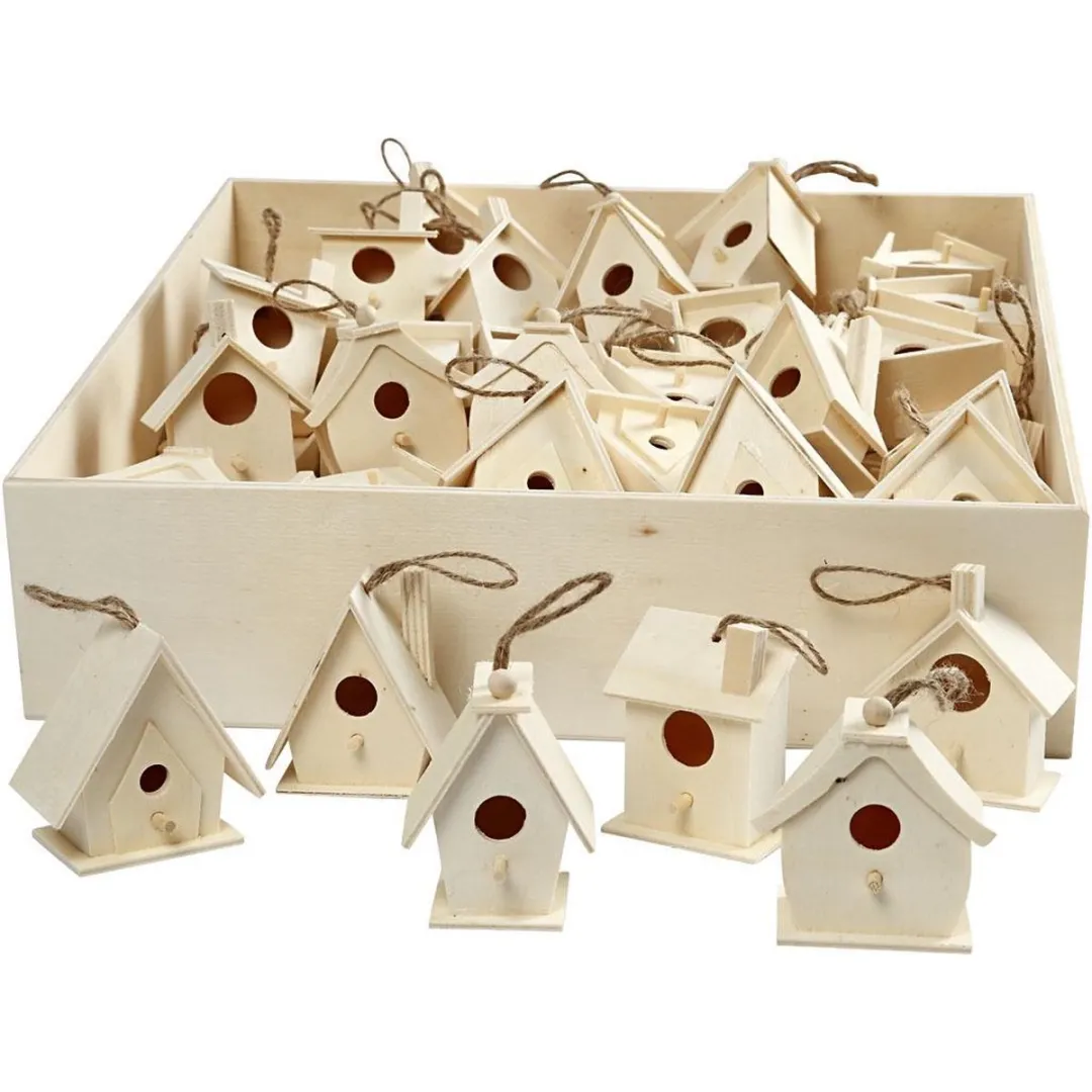 Creativ Company Vogelhuis Populier - 60 Stuks